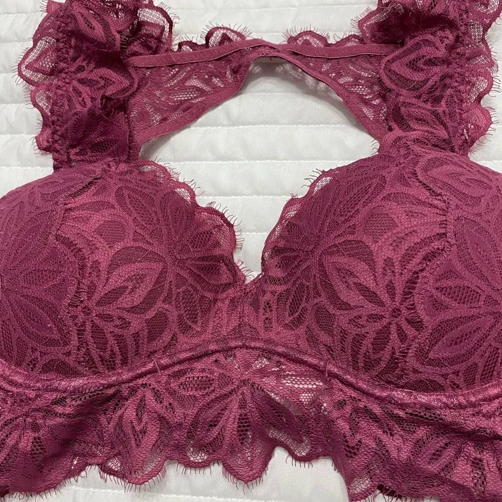 Pink Victoria Secret Date Push Up Bralette Bra Women Size M